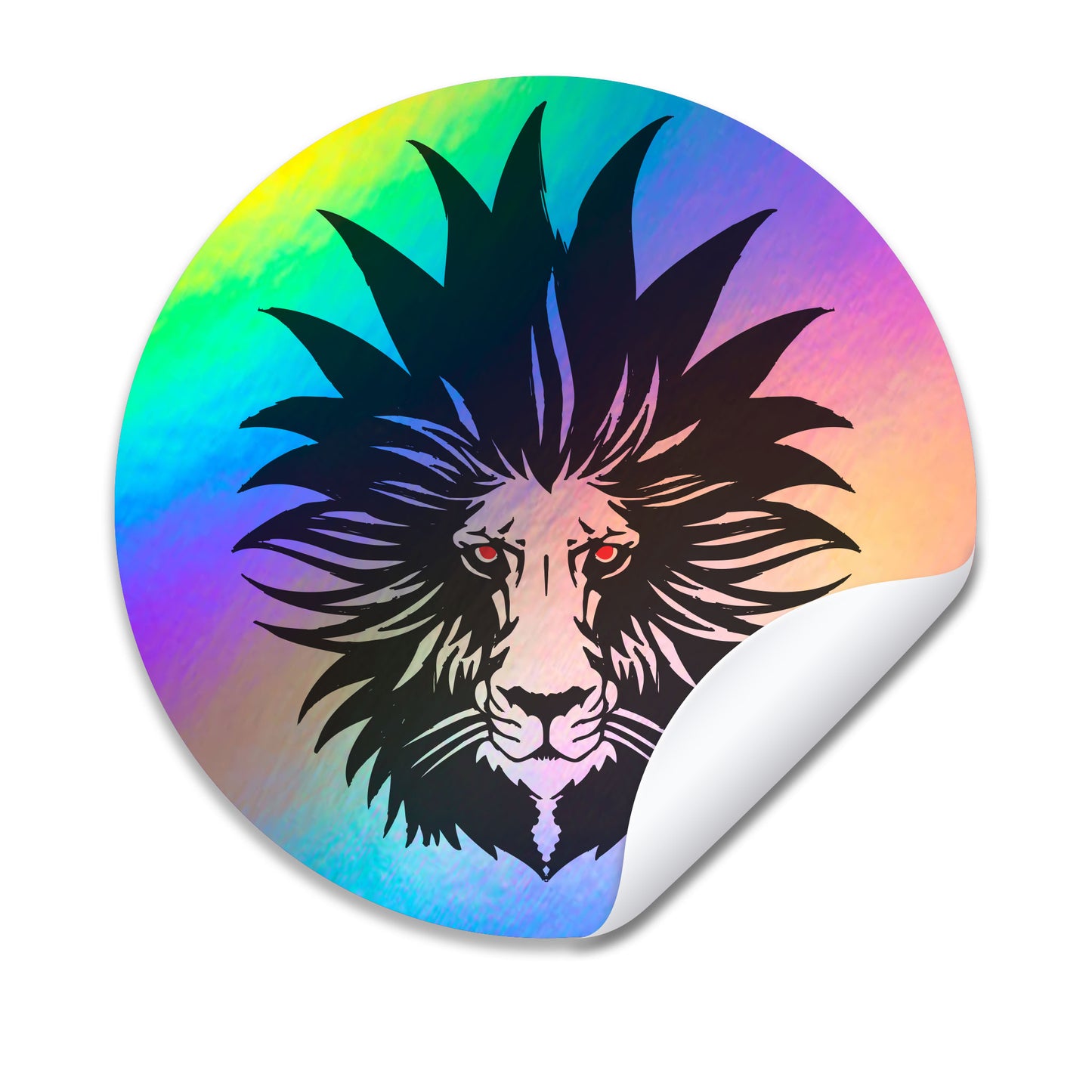 Holigraphic Round Stickers by Color Volo