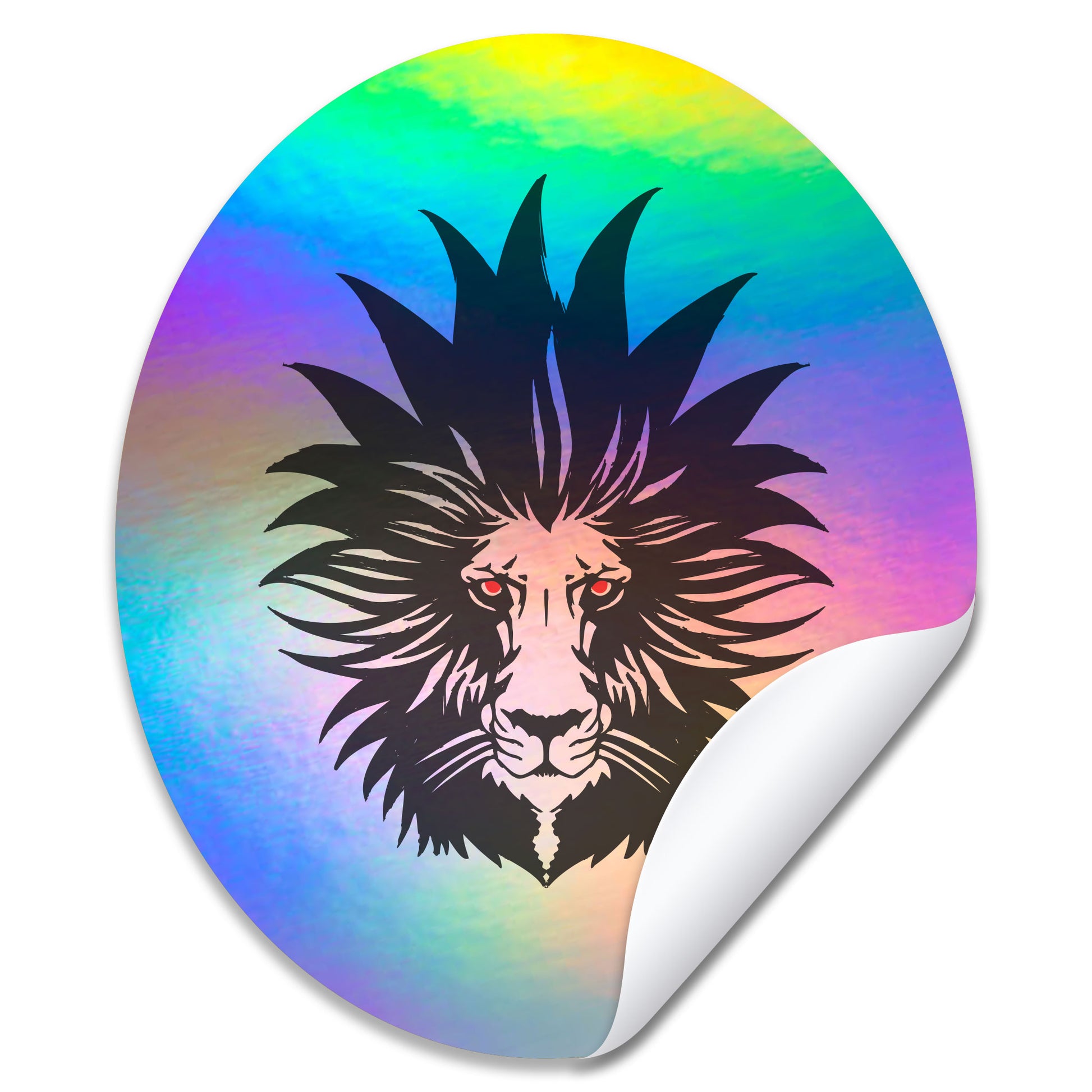 Holigraphic Oval Sticker by Color Volo