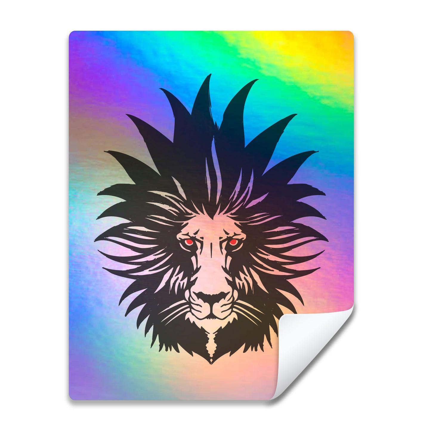 Holigraphic Rectangle Stickers by Color Volo