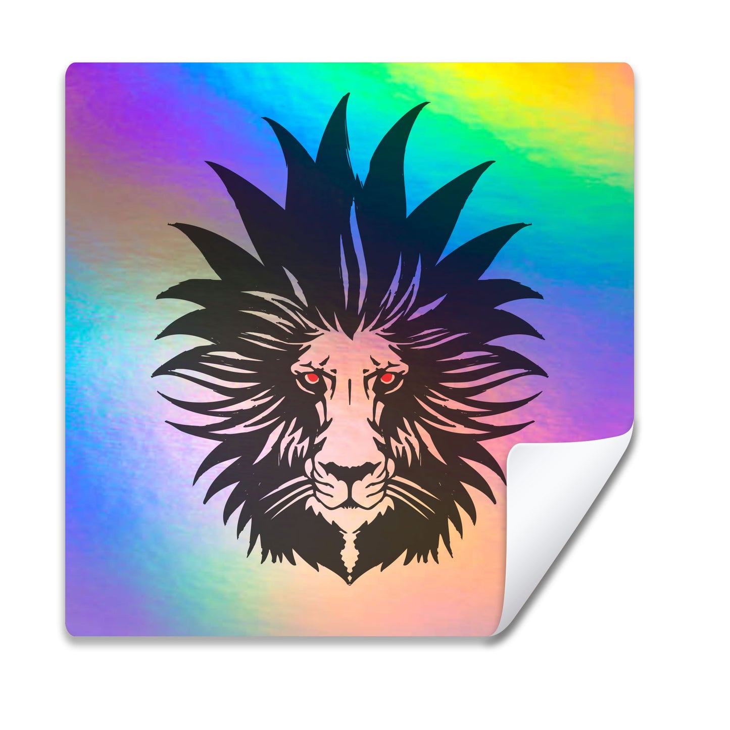 Holigraphic Square Stickers by Color Volo